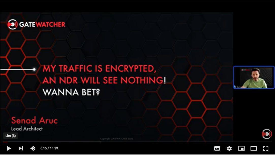 Traffic encrypted, my NDR wont see anything.